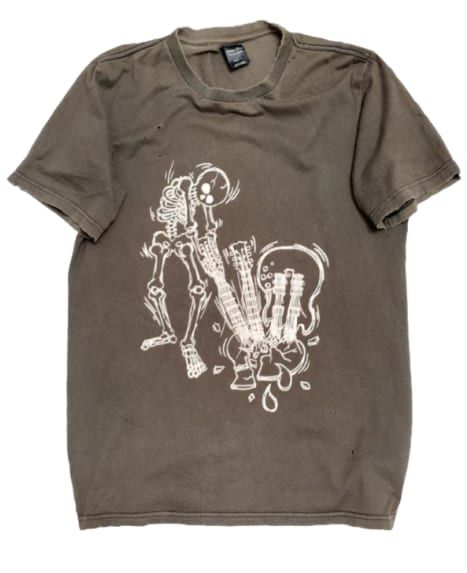 Number Nine Skeleton Guitar Shirt