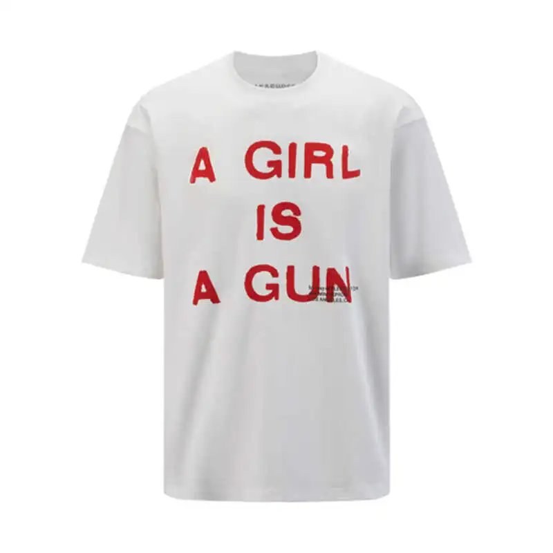 Pleasures A girl is a gun T-shirt Tee photo 4