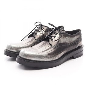 Dior Metallic Silver Leather Loafers Shoes photo 3