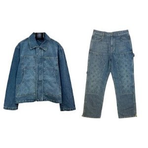 LV Louis Vuitton Denim Jackets & Jeans Pants Suit photo 3