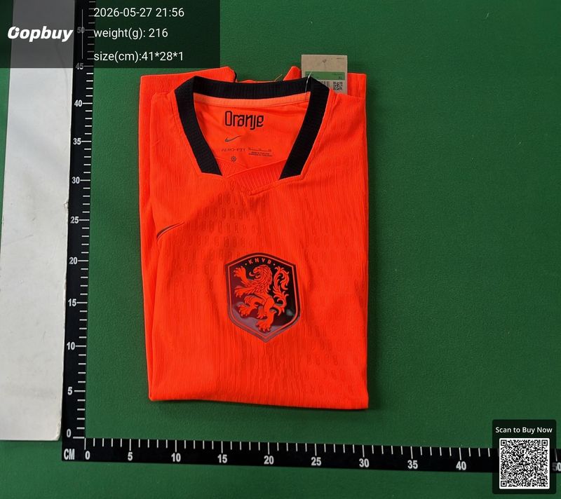 2026 World Cup Netherlands Home Jersey Player Version QC 2