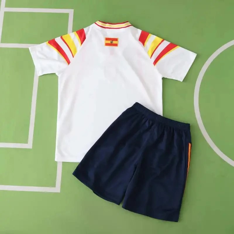 1996 Season Spain Away Retro Kids Kit QC 1