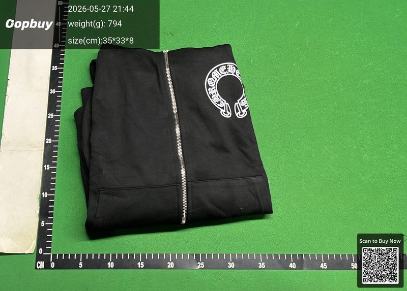 Chrome Hearts Zipper Hoodie QC 3