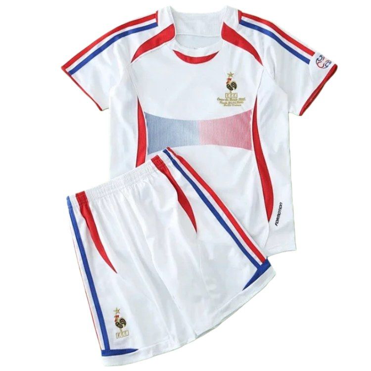 2006 France Away Retro Kids Kit