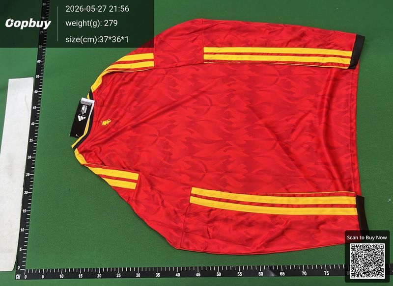 2026 FIFA World Cup Belgium Home Long Sleeve Fan Version QC 3