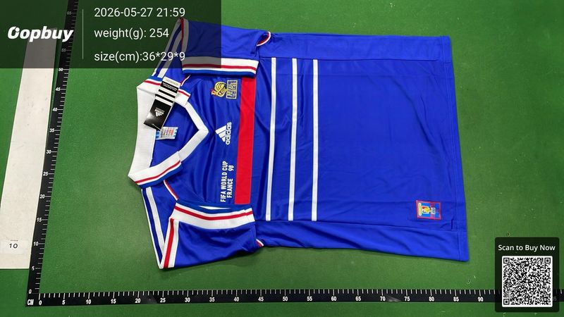 1998 Season France Home Retro Fan Version QC 2