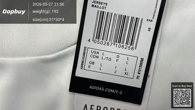 24/25 Season Japan Y-3 Player Version QC 3