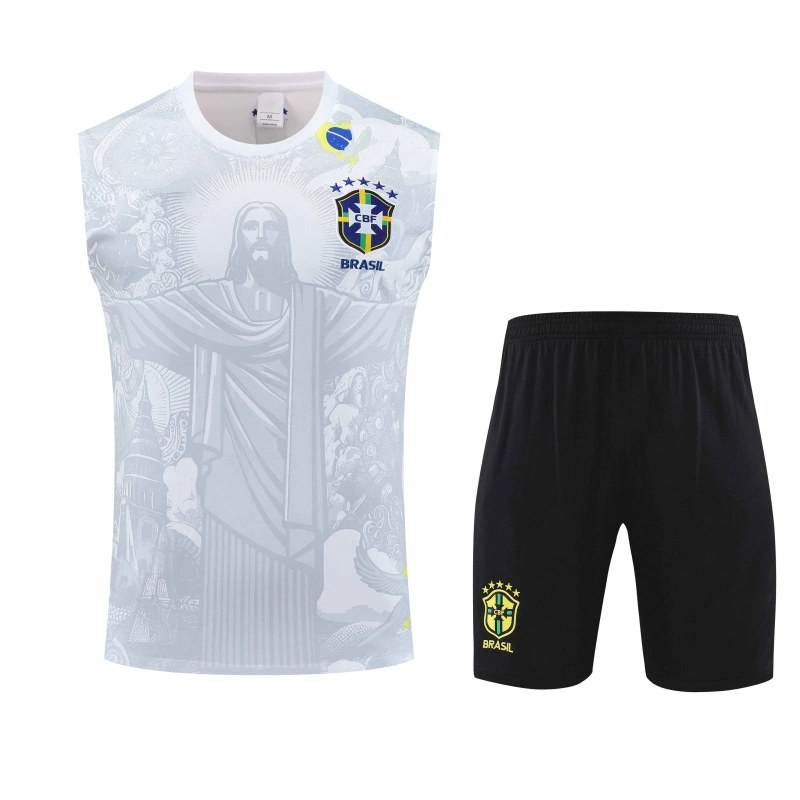 25/26 Season Brazil Jesus Training Vest Fan Version