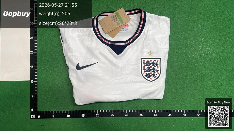 2026 World Cup England Home Jersey Player Version QC 1