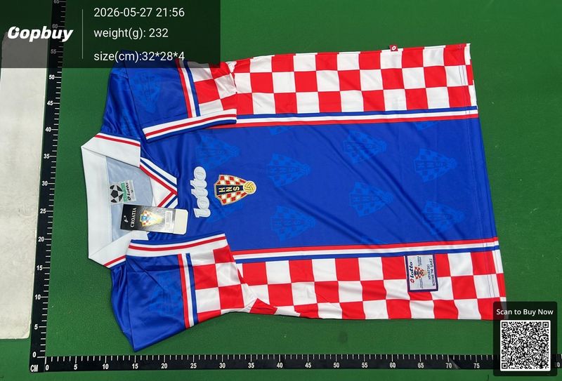 1998 season Croatian away retro Fan version QC 2
