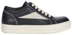 Rick Owens Vintage Black & White Low-Top Sneakers photo 3