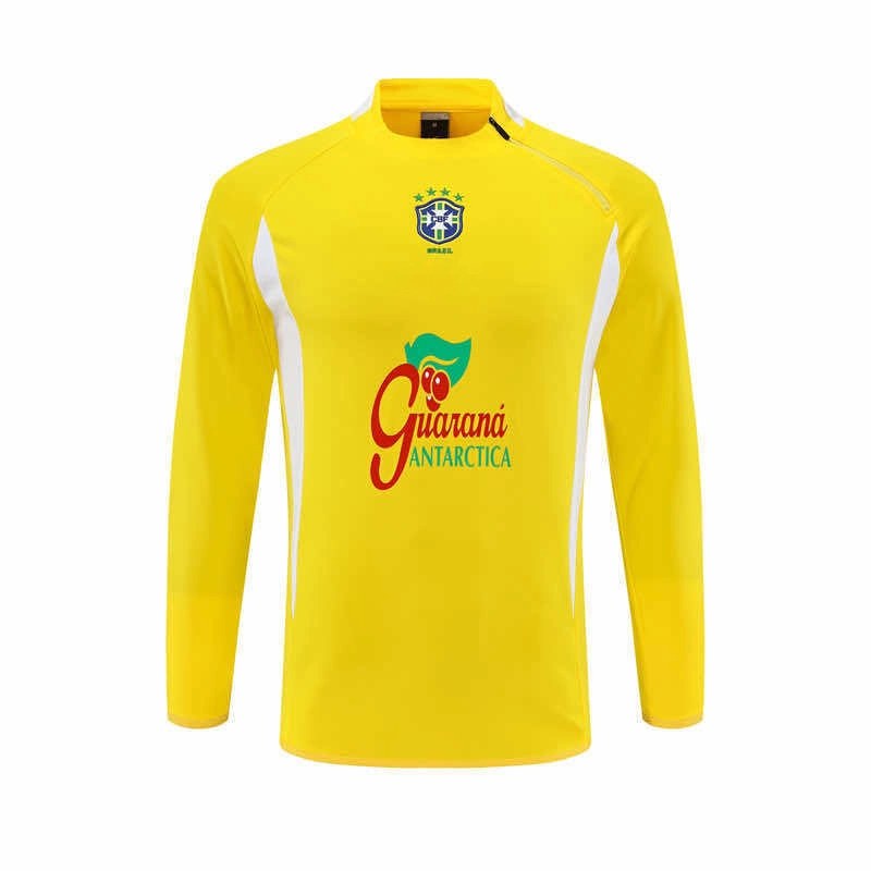 2002 Season Brazil yellow Half pull training suit