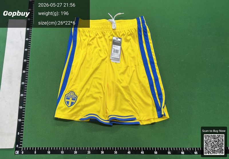 2026 FIFA World Cup Sweden Home shorts QC 2
