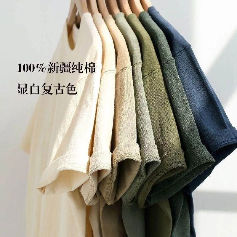200g Solid Color T-Shirt photo 4