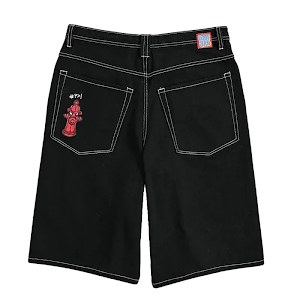 Empyre Ultra Loose Black Denim Shorts photo 3