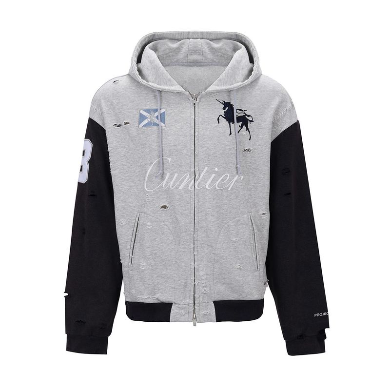 From The Street Patchwork Zip Up