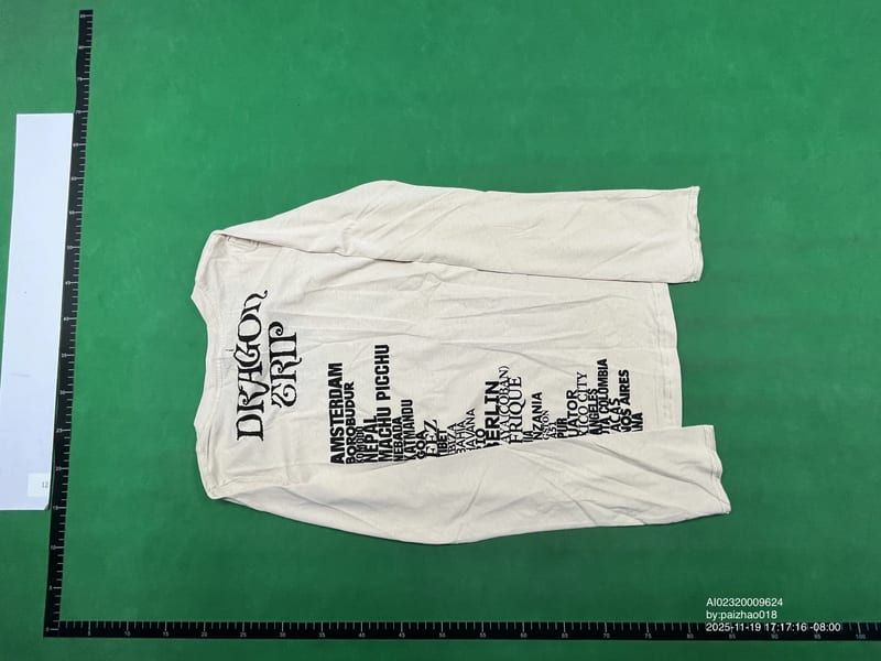 Independent Dragon Pattern Slogan Long Sleeves QC 1