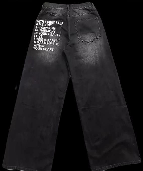 "With every step" Jeans