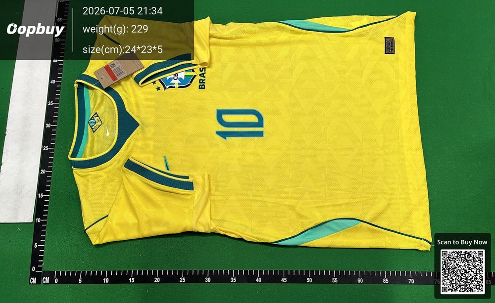 2026 World Cup Brazil Home Jersey Player Version QC photo 2