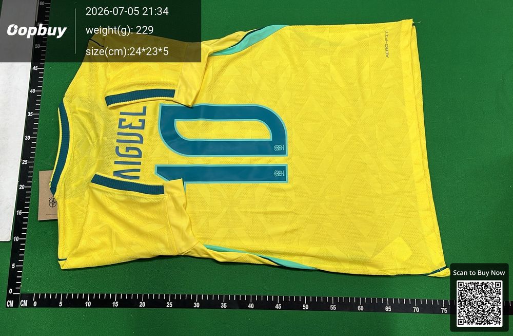 2026 World Cup Brazil Home Jersey Player Version QC photo 3