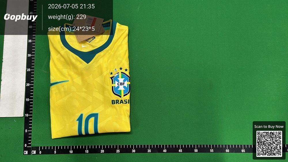 2026 World Cup Brazil Home Jersey Player Version QC photo 4