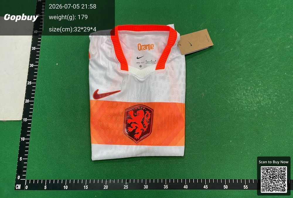 2026 World Cup Netherlands Away Jersey Player Version QC photo 4