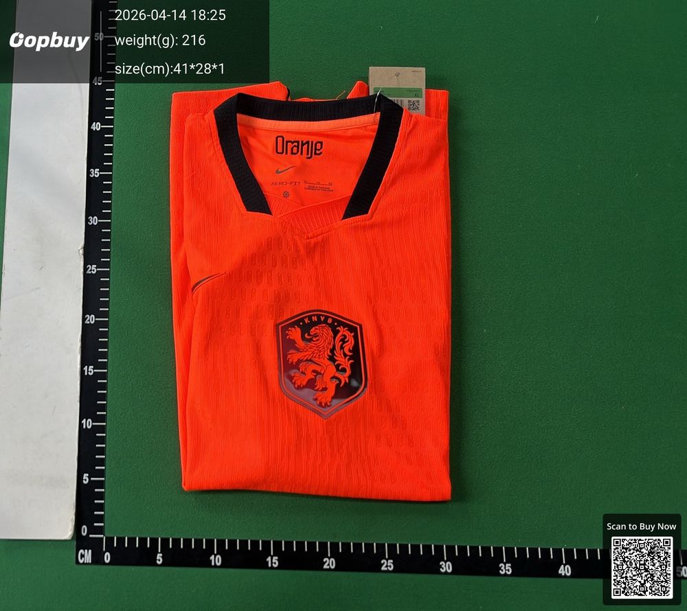 2026 World Cup Netherlands Home Jersey Player Version QC photo 4