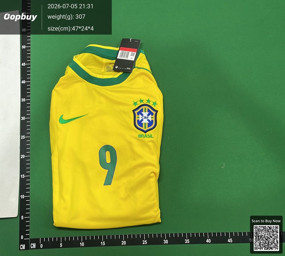 1998 Retro Brazil Home Long Sleeve Retro Fan Version QC photo 4