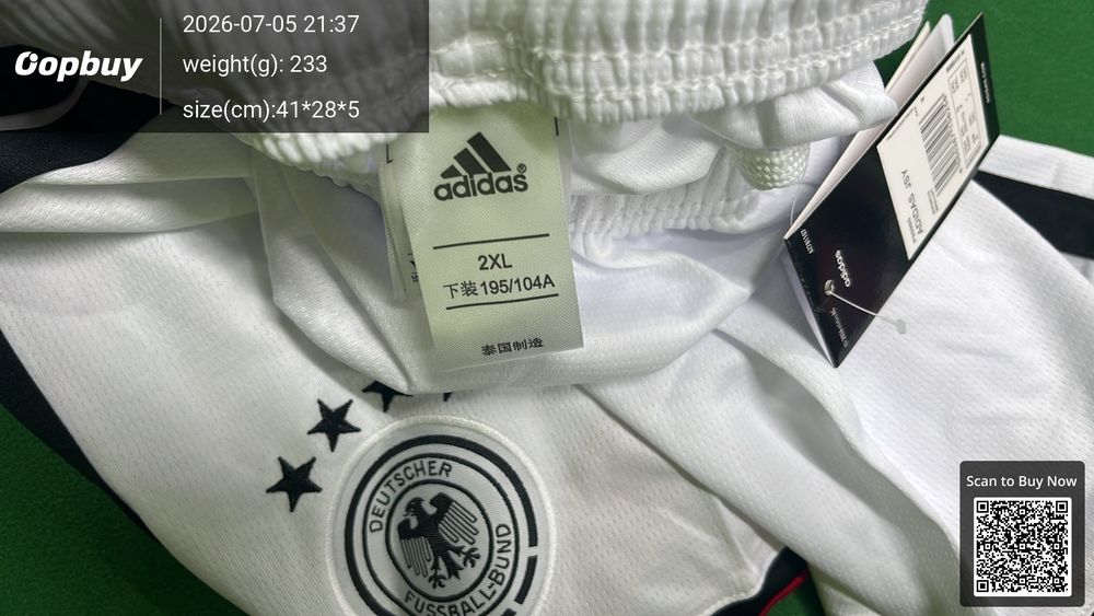 2026 FIFA World Cup Germany Home shorts QC photo 5