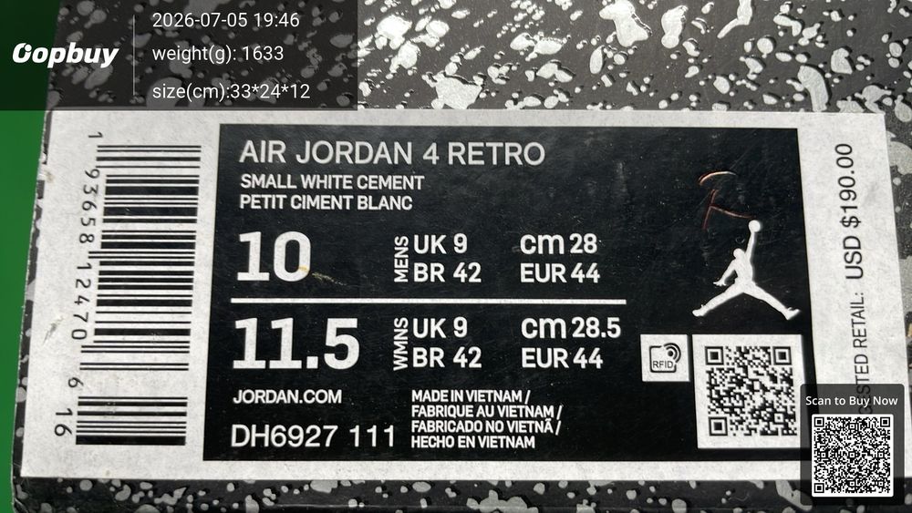 GX Batch Air Jordan 4 Retro QC photo 5
