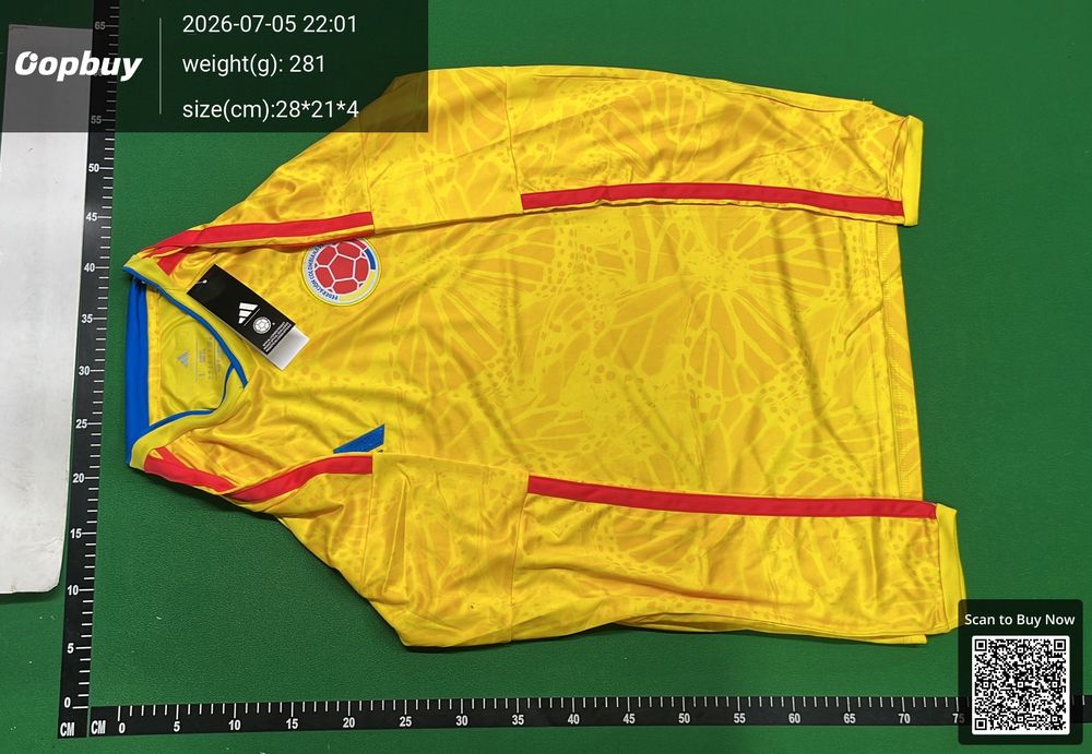 2026 FIFA World Cup Colombia Home Long Sleeve Fan Version QC photo 2