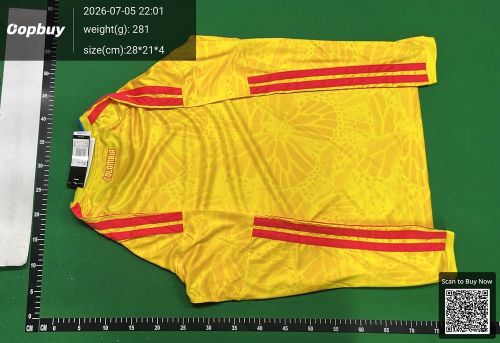 2026 FIFA World Cup Colombia Home Long Sleeve Fan Version QC photo 3