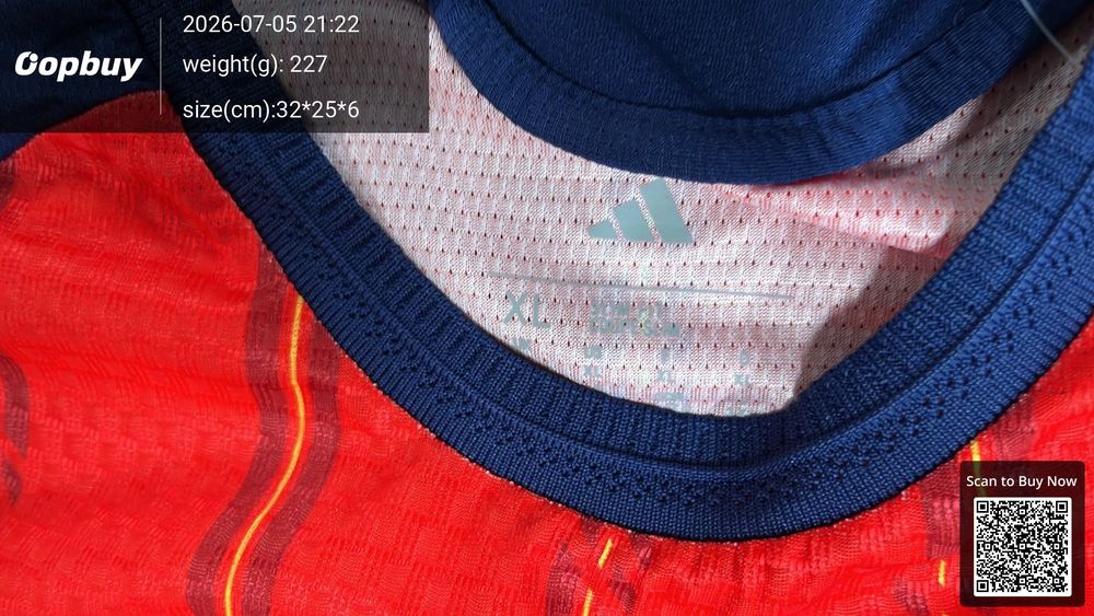 2026 World Cup Spain Home Jersey Player Version QC photo 1