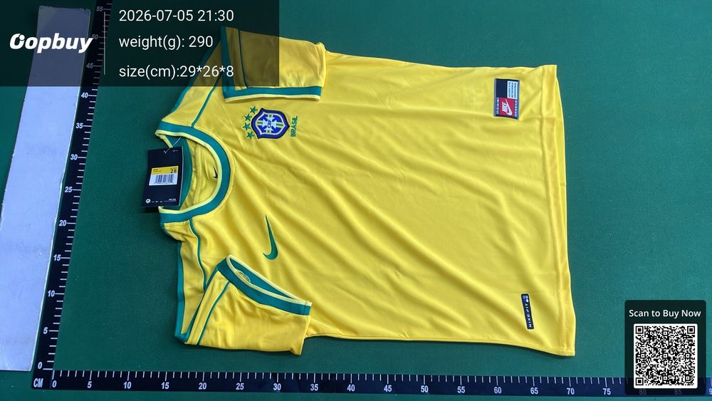 1998 Brazil Home Retro Kids Kit QC photo 2