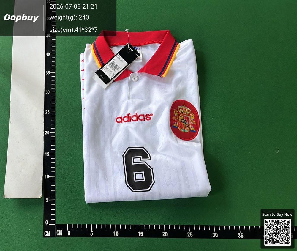 1994 Season Spain Away Retro Fan Version QC photo 4