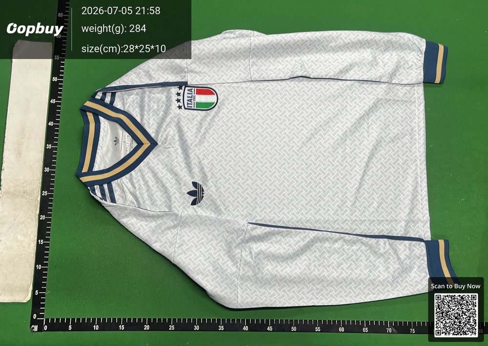 2026 FIFA World Cup Italy Away Long Sleeve Fan Version QC photo 2