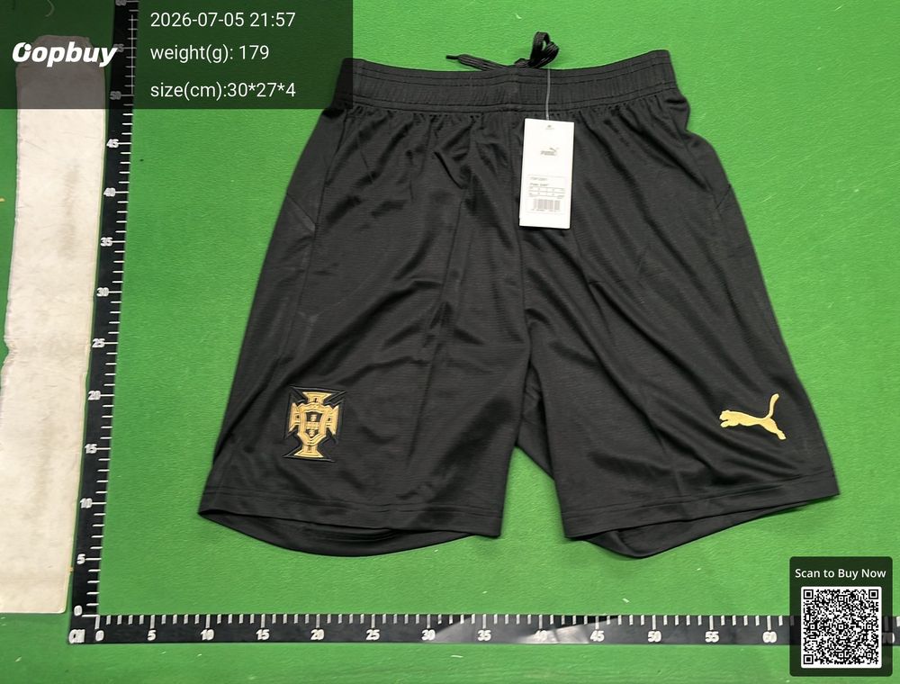 2026 FIFA World Cup Portugal Home shorts QC photo 2