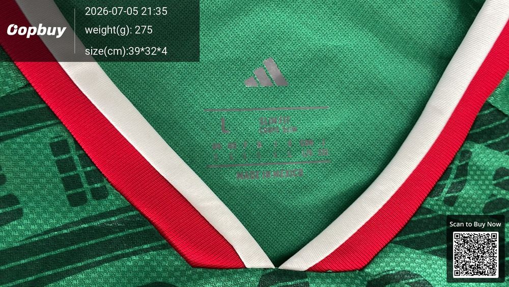 2026 FIFA World Cup Mexico Home Long Sleeve Fan Version QC photo 1