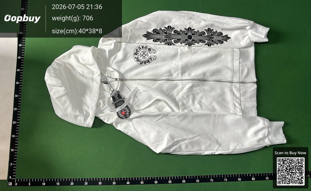 Chrome Hearts Zipper Hoodie QC photo 2