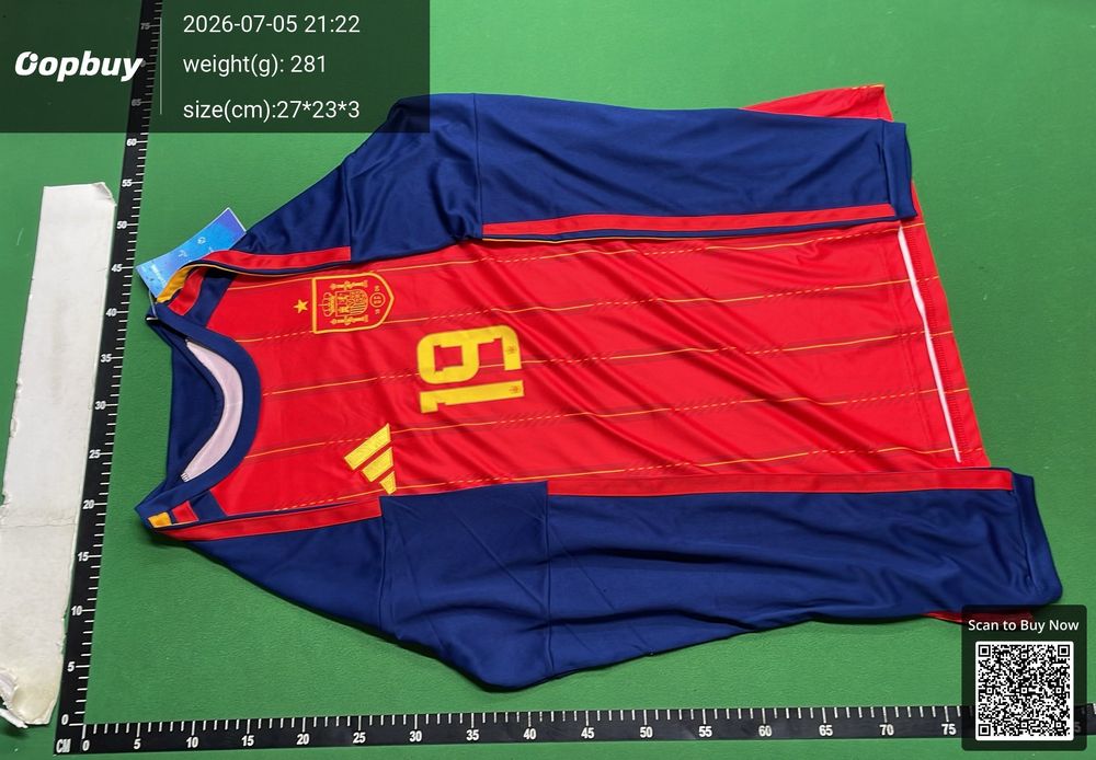 2026 FIFA World Cup Spain Home Long Sleeve Fan Version QC photo 2