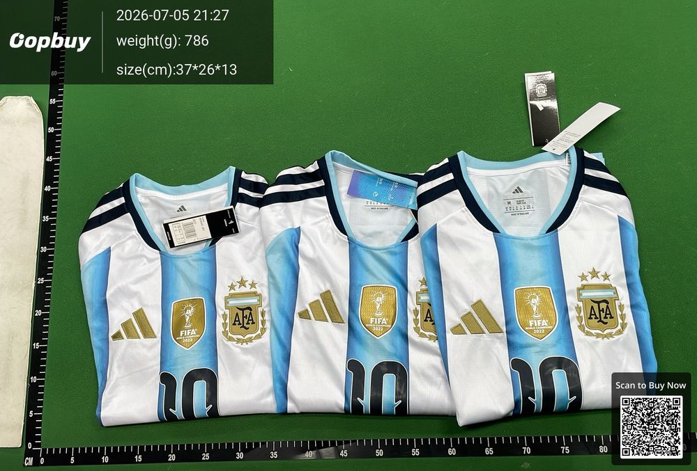 2026 FIFA World Cup Argentina Home Long Sleeve Fan Version QC photo 4
