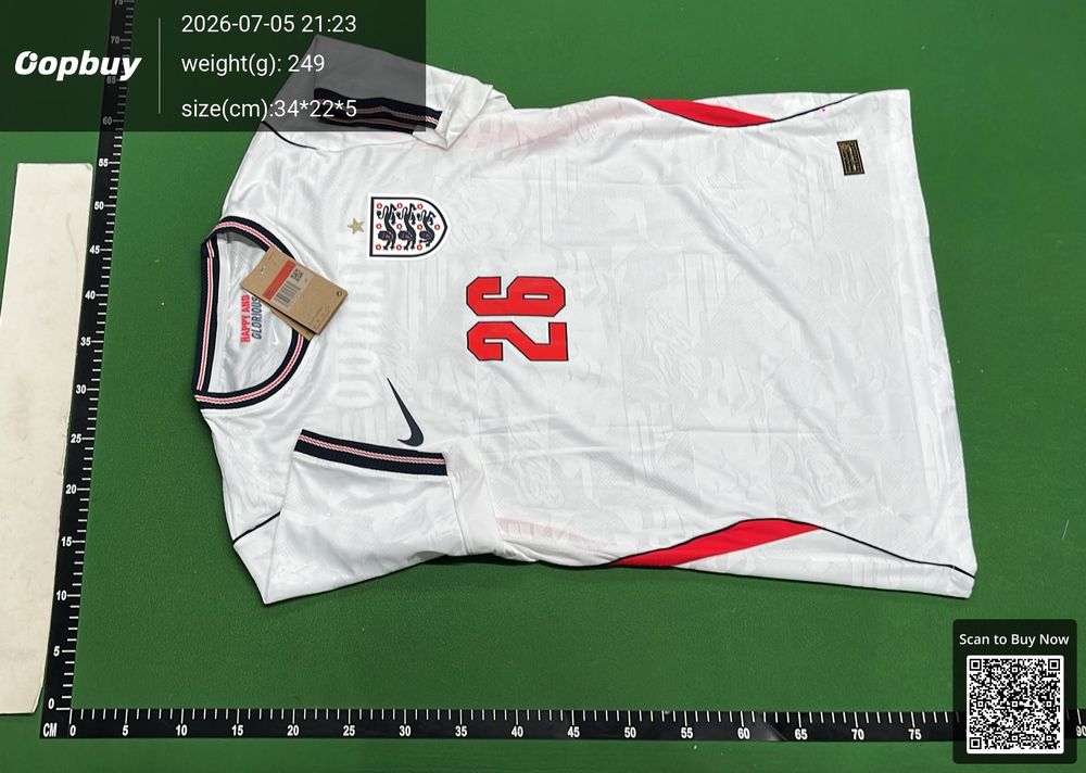 2026 FIFA World Cup England Home Player Version QC photo 5