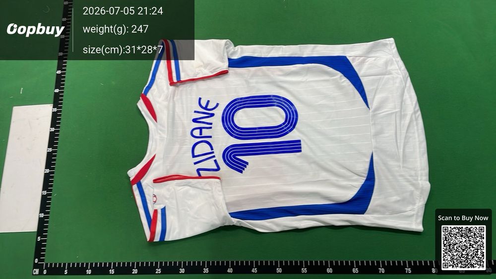 2006 France Away Retro Kids Kit QC photo 3