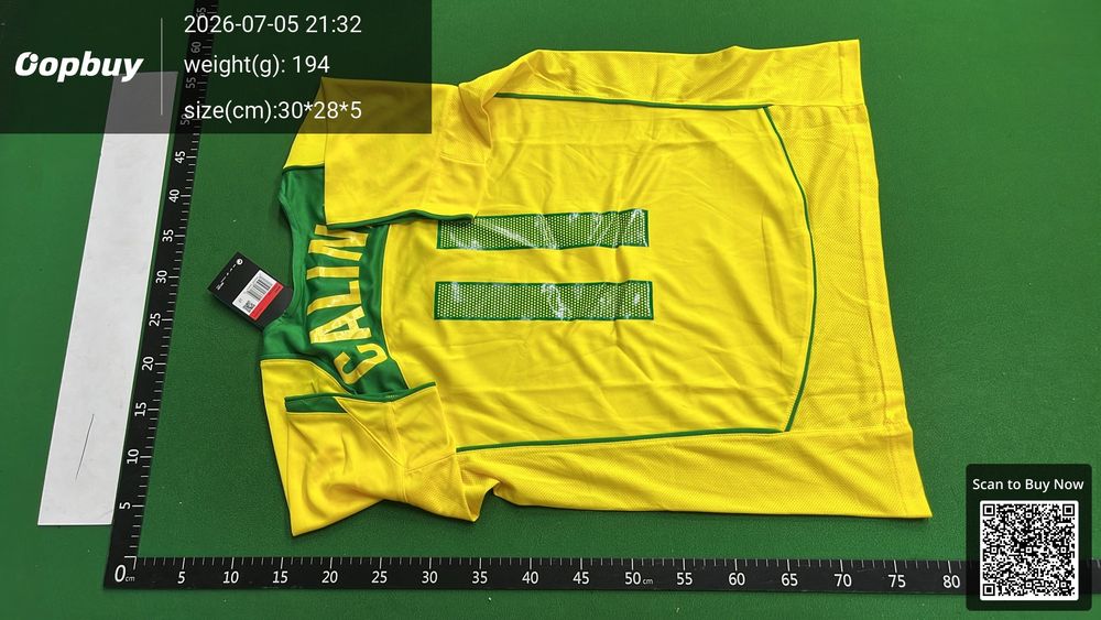 2004 Season Brazil Home Retro Fan Version QC photo 3