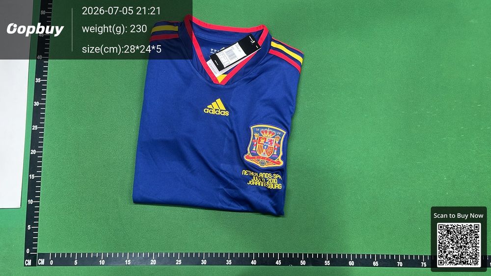 2010 Season Spain Away Retro Fan Version QC photo 4