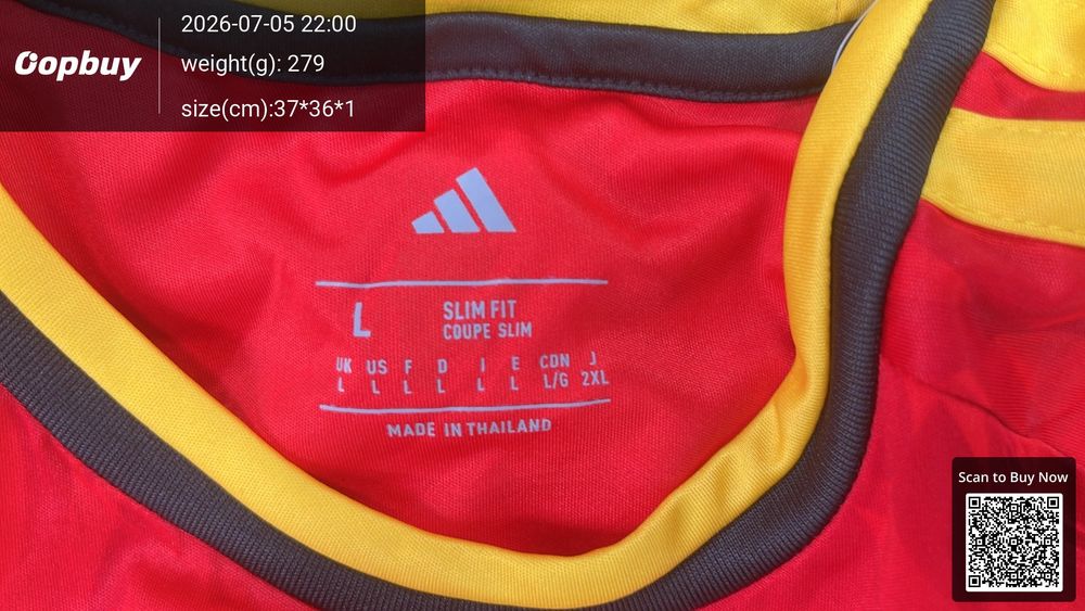 2026 FIFA World Cup Belgium Home Long Sleeve Fan Version QC photo 5