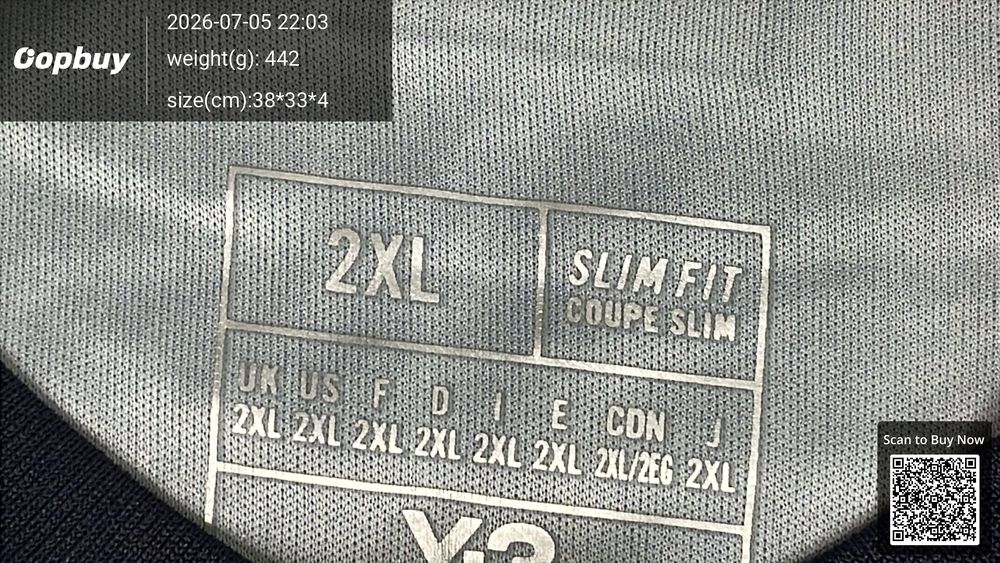 24/25 Season Japan Y-3 blue Fan Version QC photo 1