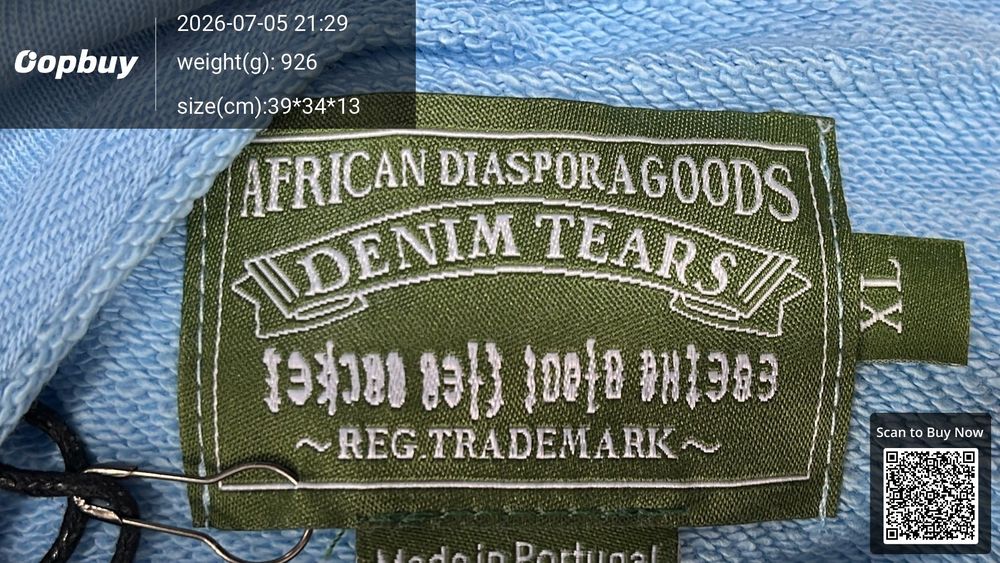 Denim Tears Hoodie QC photo 1