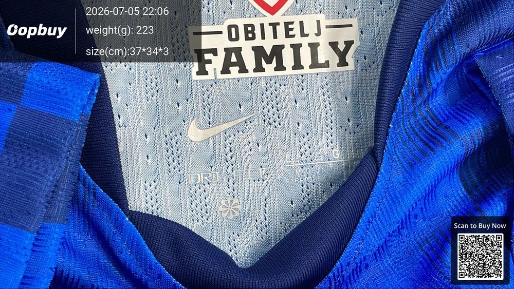 2026 World Cup Croatia Away Jersey Player Version QC photo 5