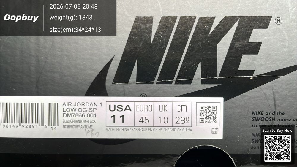 Jordan 1 Low x Travis Scott QC photo 5